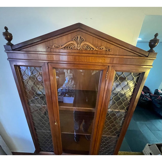 Late 20th Century Tuscan Style Display Cabinet | Chairish