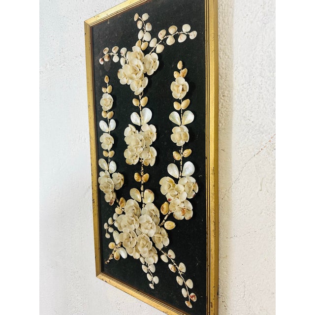 1960s Vintage Shell Art Mural For Sale - Image 5 of 9