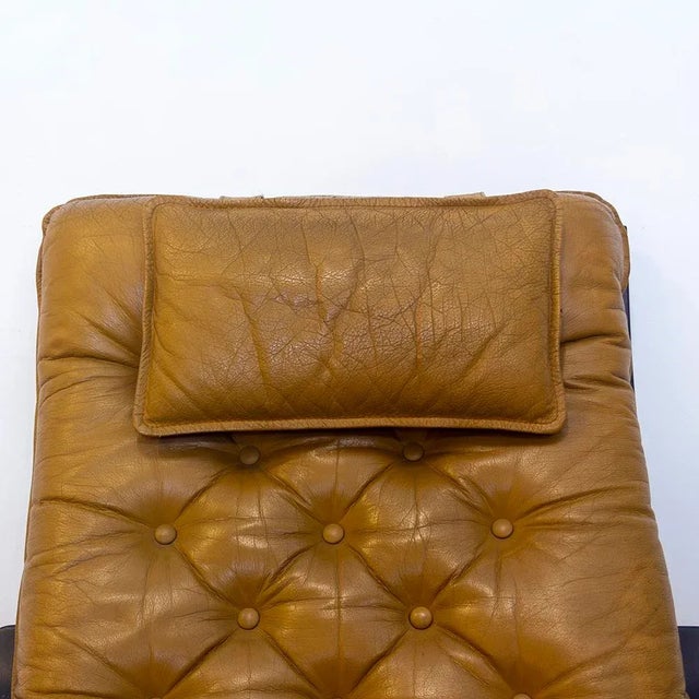 Danish Colored Leather Armchair, 1970s For Sale - Image 9 of 14