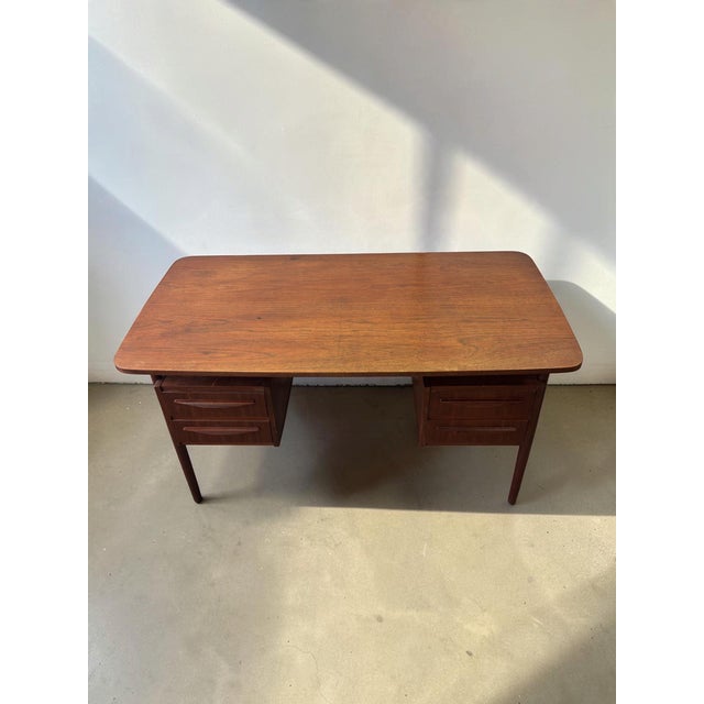 Danish Teak Desk by Gunnar Nielsen Tibergaard, 1960s For Sale - Image 4 of 15