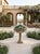 Stone Vintage Neoclassical Cast Stone Garden Urn on Fluted Pedestal For Sale - Image 7 of 7