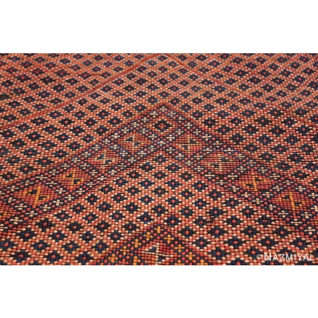 Nazmiyal Collection Vintage Double Sided Shaggy Red Moroccan Berber Rug For Sale In New York - Image 6 of 11