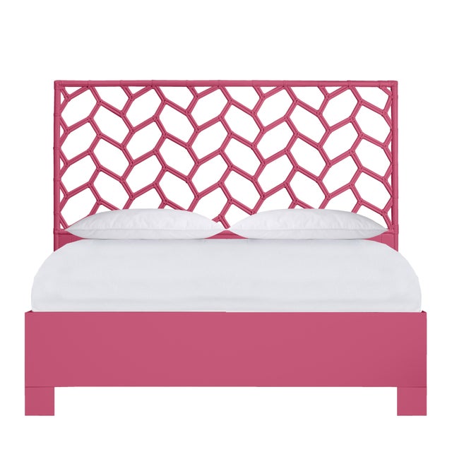 Silas Platform Bed King - Pink For Sale - Image 12 of 12