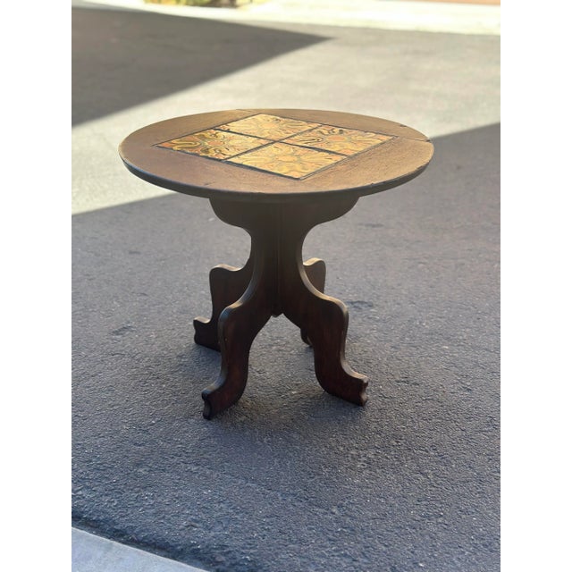 1940s California Tile Top Table For Sale - Image 12 of 12