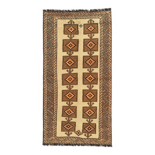 Mid 20th Century Vintage Persian Shiraz Rug, 03'09 X 07'01 For Sale