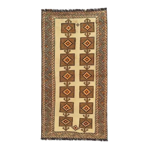 Mid 20th Century Vintage Persian Shiraz Rug, 03'09 X 07'01