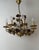Hollywood Regency Gilded Chandelier with Roses from Honsel, 1980s For Sale - Image 4 of 11