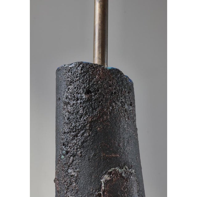 Stoneware Table / Floor Lamp attributed to Ole Bjørn Krüger, Denmark, 1970s For Sale - Image 11 of 16