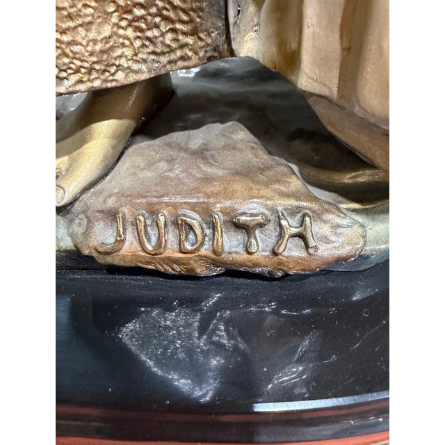 Late 20th Century "Judith" Statue by Villanis For Sale - Image 5 of 6
