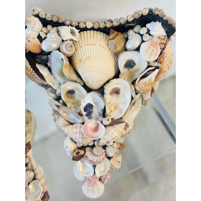 1970s Vintage Shell Brackets, a Pair For Sale - Image 5 of 12