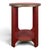 Glass Art Deco Red Lacquered Side Table with Glass Top, 1930s For Sale - Image 7 of 7