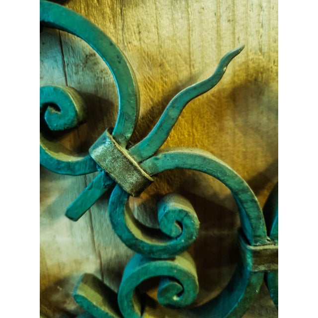 1950s Vintage Interior Grilles in Wrought Iron, 1950s For Sale - Image 5 of 12