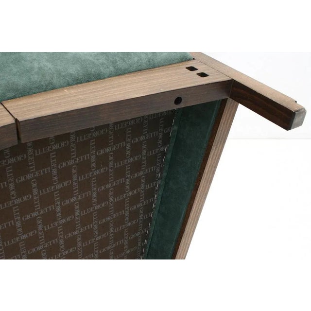 Green Art Deco Highback Peggy Galaxy Armchair by Umberto Asnago for Giorgetti, Italy, 1990s For Sale - Image 8 of 11