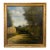 Antique French Landscape Study With a Deer For Sale