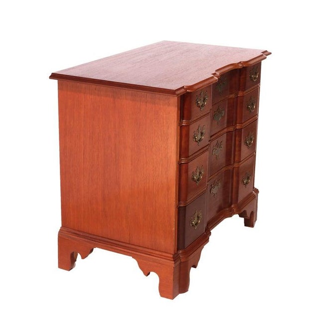 English Chippendale Style Block Front Chest, Bartley Collection, 20th C For Sale - Image 11 of 18