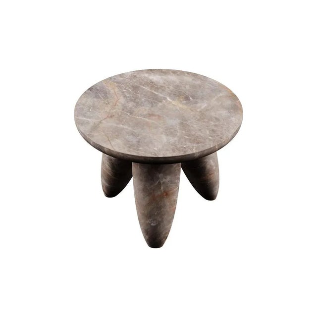 Lunarys Medium Side Table Fior di Bosco is an outstanding modern design piece crafted with a unique marble stone Fior di...