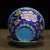 Blue Vintage Chinese Cloisonné Enamel Lidded Tea Bowl Gaiwan With Peony Motif For Sale - Image 8 of 9