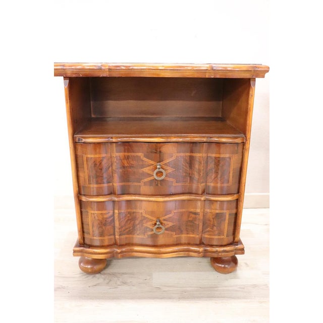 Walnut Veneer Nightstands, Set of 2 For Sale - Image 6 of 12