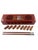 Asian Modern Vietnamese Wooden Chopsticks for 8 With Blue Mother of Pearl Marbled Tips Decorative Storage Box and Coordinating Rests - 25 pcs For Sale - Image 4 of 11