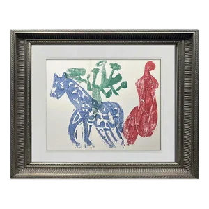 Hap Grieshaber Original Woodcut, (Horse) 1964 W/Archival Frame