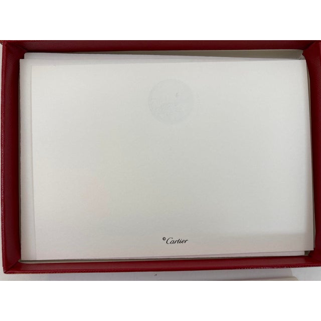 Cartier Cartier Iconic Panther Design Card and Envelope Set Luxury Stationery For Sale - Image 4 of 7