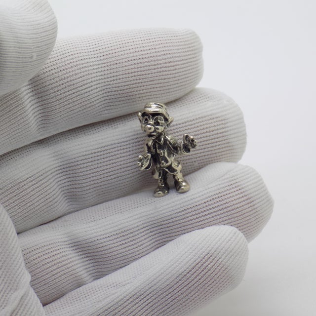 A handmade Italian miniature from the 1980s 1990s, crafted in Continental Silver and hallmarked 800 which stands for...