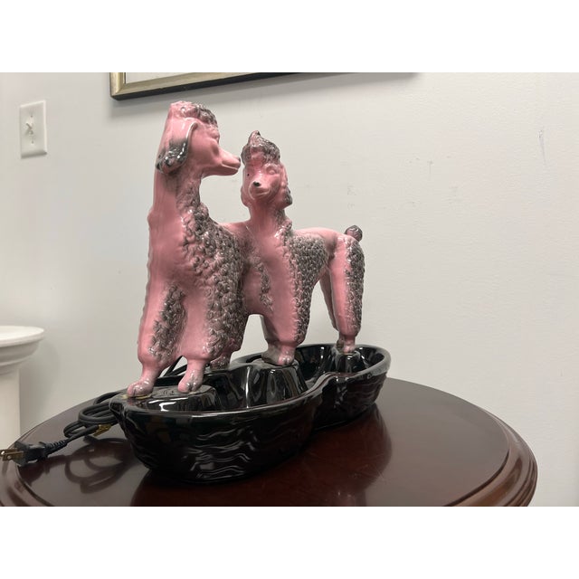 Pink 1950’s Pink Poodle t.v. Lamp With Planter For Sale - Image 8 of 8