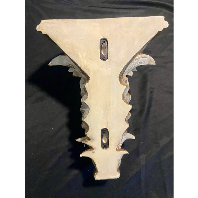 Vintage Pineapple Gold Sconce Wall Shelf For Sale In Naples, FL - Image 6 of 6