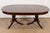 Wood Baker Furniture Style Georgian Banded Mahogany Double Pedestal Extension Dining Table, Newly Refinished For Sale - Image 7 of 14