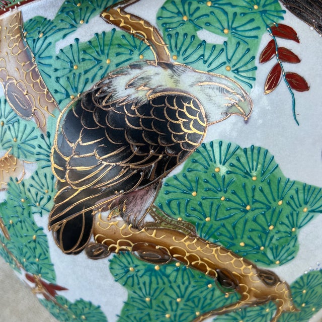 Ceramic 1970s Chinese Porcelain Jardiniere Planter For Sale - Image 7 of 12