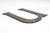 Vintage sans serif style letter U sign made of brass with an antique brass finish. The piece is flat on the back with four...