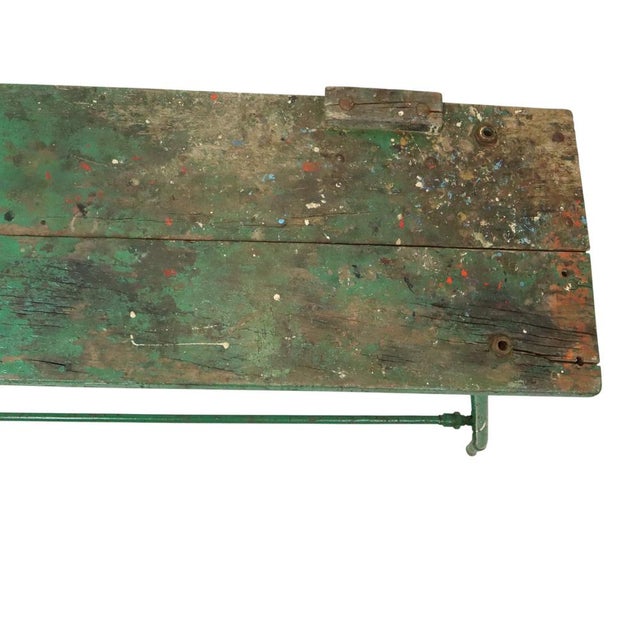 Industrial Green Workbench, 1950s For Sale - Image 4 of 18