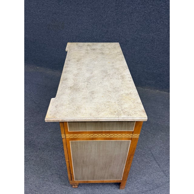 Neoclassical Drexel Heritage Et Cetera Paint Decorated Neoclassical Chest For Sale - Image 3 of 16