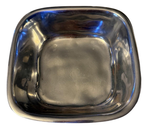 Vintage Beatriz Ball Metalware Small Square Bowl 5.25" x 1.5"