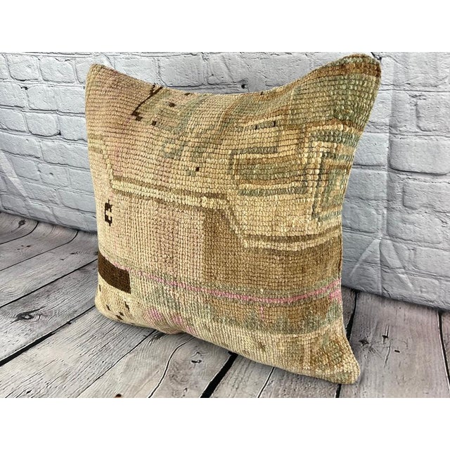 Vintage Pillow Case Turkish Rug Pillow Decorative Rug Pillow Dry cleaning only. PILLOW INSERT IS NOT INCLUDED