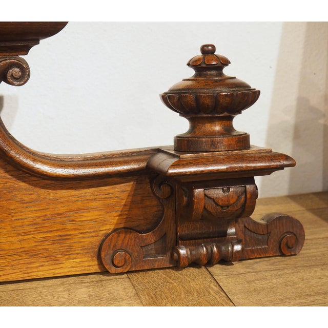 French Circa 1900 Carved French Oak Overdoor Panel With Dog and Hunt Trophy For Sale - Image 3 of 15