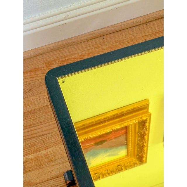 Early 1900s Citron Gold Mirror Top and Ebony Walnut Empire Coffee Table For Sale - Image 12 of 17