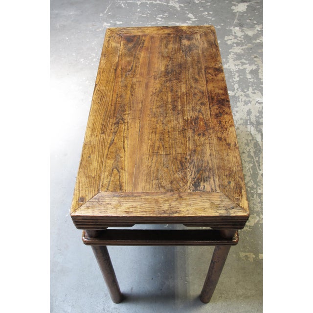 19th Century Chinese Elm Console Table For Sale - Image 10 of 10