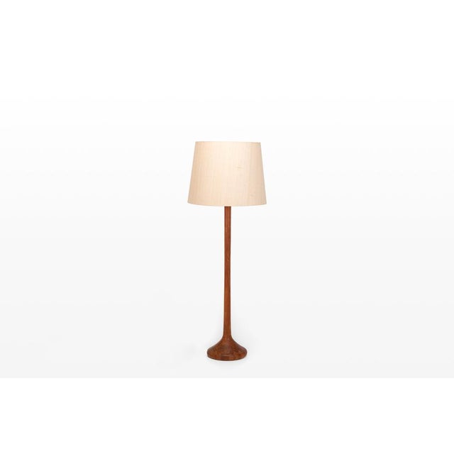 Beige Danish Teak Floor Lamp by Domus, 1960s For Sale - Image 8 of 8