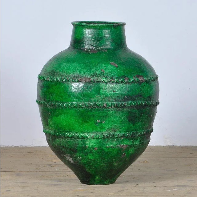 A large turkish terracotta olive pot. This beautiful piece can be used as a garden ornament or planter, for indoor and...