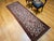 Vintage Persian Heriz Runner Rug, Hand-Knotted Wool, Allover Geometric Pattern, Ivory & Red, 3x9 For Sale - Image 12 of 14