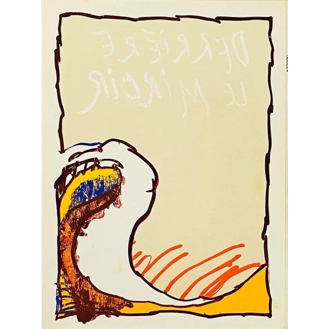 Pierre Alechinsky 1980s Pierre Alechinsky Lithographic Cover Derriere Le Miroir For Sale - Image 4 of 4