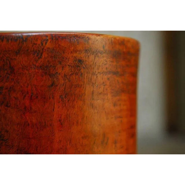 19th Century Monumental Chinese Carved Rosewood Brush Pot For Sale - Image 9 of 11