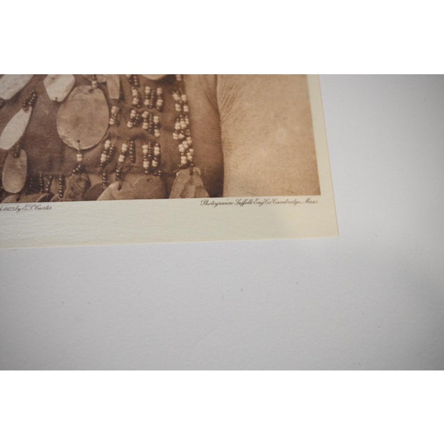 Edward S. Curtis "Hupa Jumping Dance Costume" Vintage Photogravure on Gampi Tissue, Portfolio 13, 1924 For Sale - Image 4 of 8
