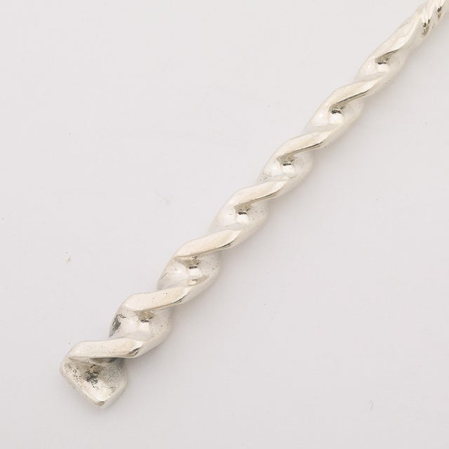 Late 19th Century Arts & Crafts Movement Sterling Silver Sugar Spoon Signed Whiting Manufacturing For Sale - Image 5 of 8