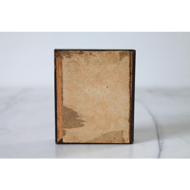 Blue Vintage Framed Miniature Portrait Painting For Sale - Image 8 of 8
