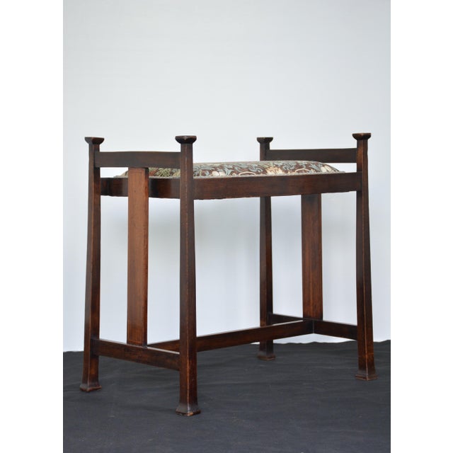 Antique Arts and Crafts Dressing Table Stool, 1900s For Sale - Image 3 of 18