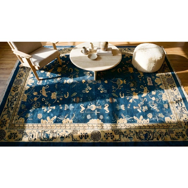 Early 20th Century Chinese Peking Carpet ( 8'2'' x 10'4'' - 250 x 315 ) For Sale - Image 13 of 14