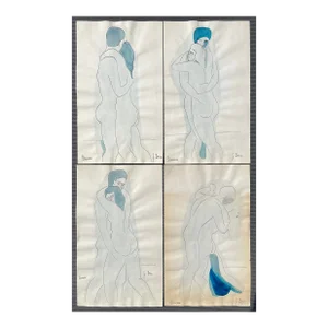 Group of James Bone Dancer Watercolors - Set of Four