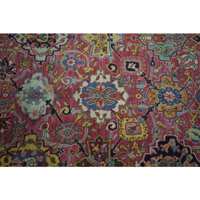 Red Karastan Colonial Williamsburg Approx 4’ X 6’ Area Rug For Sale - Image 8 of 11
